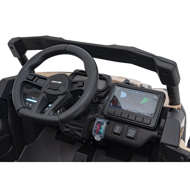 Vienvietis elektrinis bagis vaikams Maverick CAN-AM, juodas 