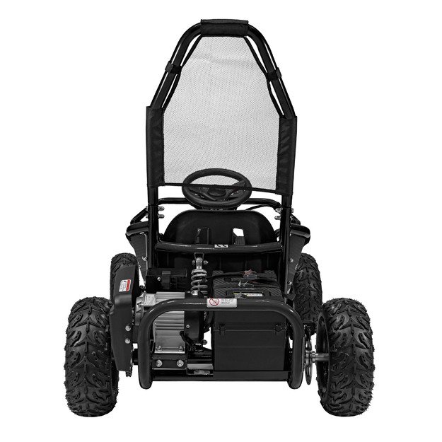 Vienvietis elektrinis bagis vaikams MUD MONSTER, juodas