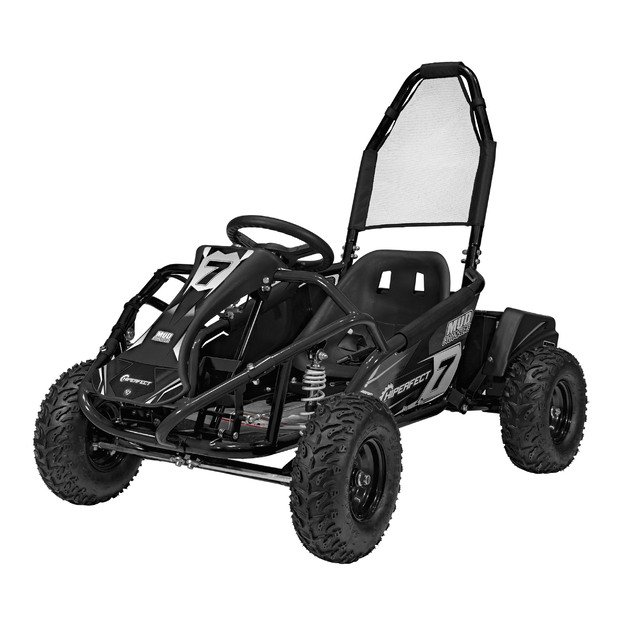 Vienvietis elektrinis bagis vaikams MUD MONSTER, juodas