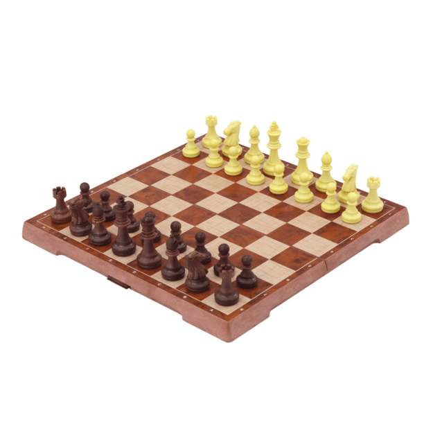 Strateginis šachmatų ir šaškių žaidimas 2in1 