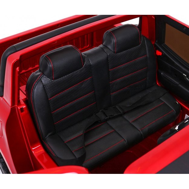 Dvivietis elektrinis džipas vaikams Mercedes Benz X-Class, raudonas lakuotas
