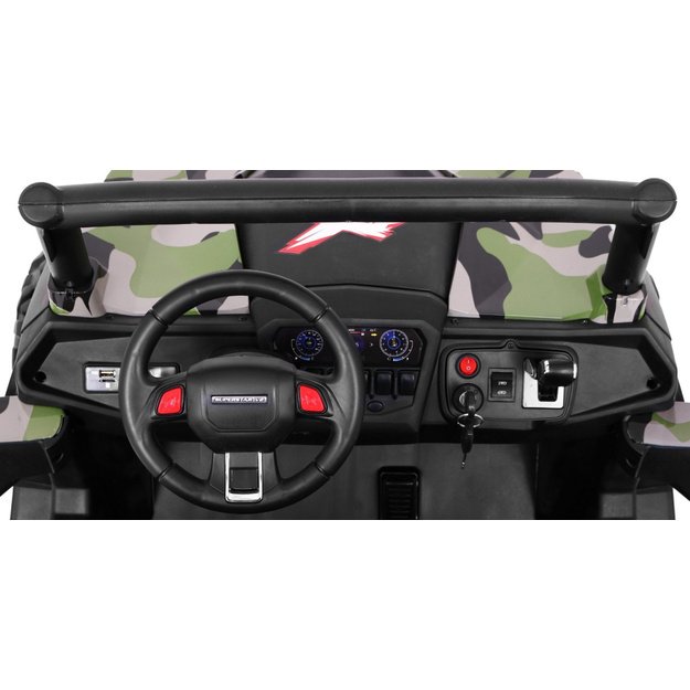 Dvivietis elektromobilis 4x4 bagis SuperStar Buggy, kamufliažinis