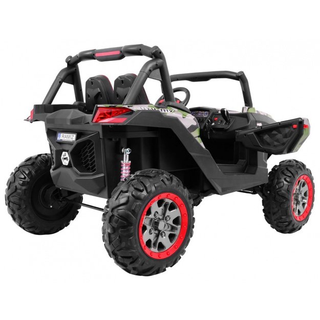 Dvivietis elektromobilis 4x4 bagis SuperStar Buggy, kamufliažinis
