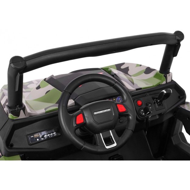 Dvivietis elektromobilis 4x4 bagis SuperStar Buggy, kamufliažinis