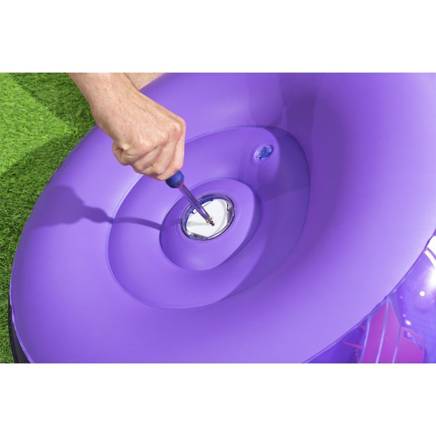 Pripučiamas Cosmos LED fotelis 72x72x64, violetinis Bestway 75122