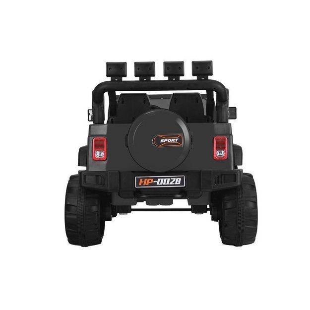 Dvivietis elektromobilis vaikams Jeep HP012, juodas