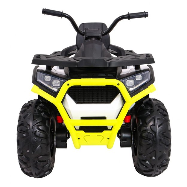 Vienvietis elektrinis keturratis vaikams Quad ATV Desert, geltonai baltas