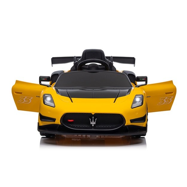 Vienvietis elektromobilis vaikams Maserati MC20 GT2, geltonas