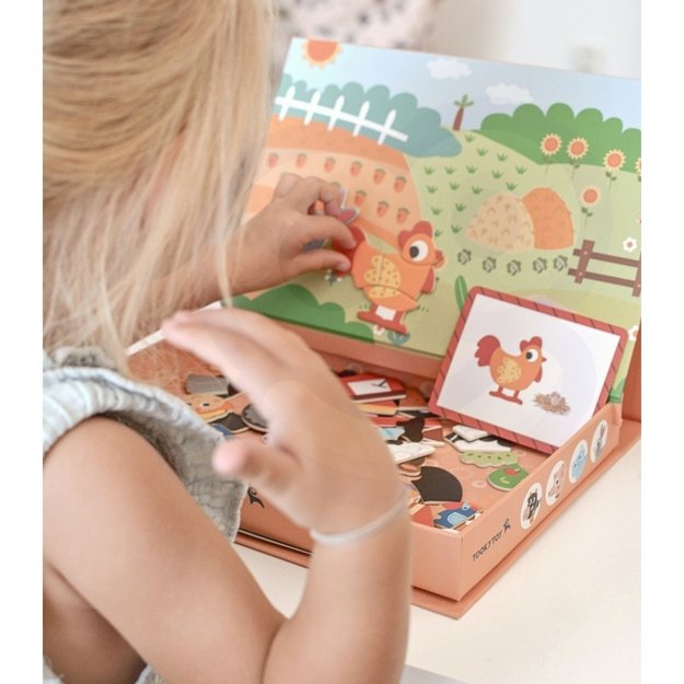 Magnetinė dėlionė, ūkis, TOOKY TOY 4