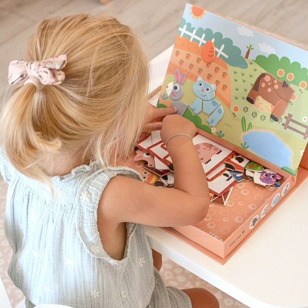 Magnetinė dėlionė, ūkis, TOOKY TOY 5