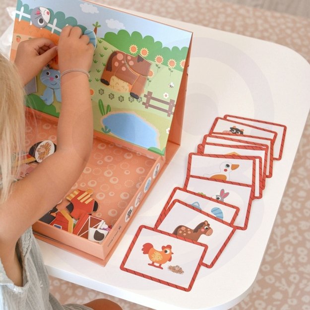 Magnetinė dėlionė, ūkis, TOOKY TOY 3