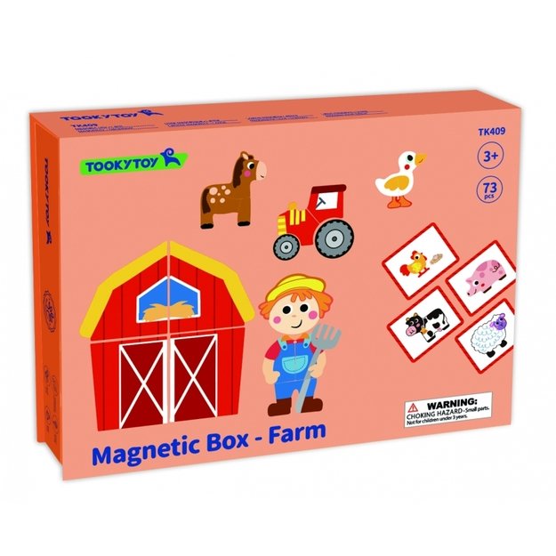 Magnetinė dėlionė, ūkis, TOOKY TOY 8