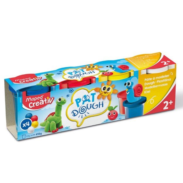 Plastilino rinkinys, 4x114g, Maped