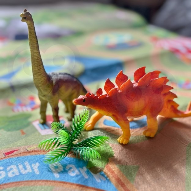 Dinozaurų figūrėlių rinkinys su kilimėliu 9 el., WOOPIE 4