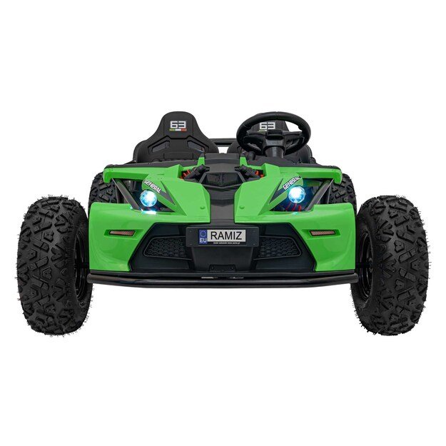 Dvivietis elektromobilis bagis GENERAL 63 800W, žalias