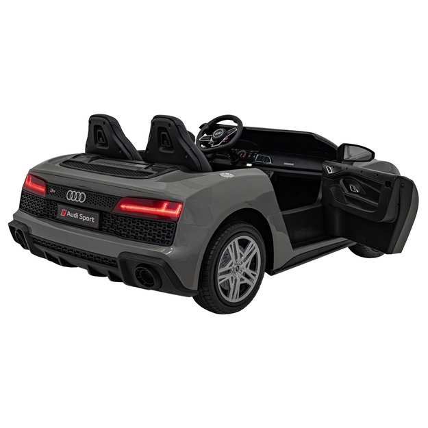 Dvivietis elektromobilis vaikams Audi Spyder R8 LIFT STRONG, pilkas