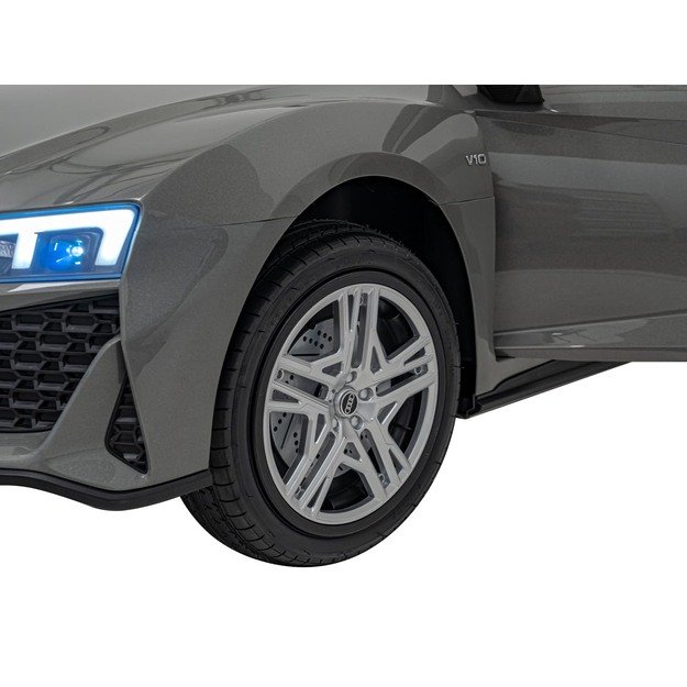 Dvivietis elektromobilis vaikams Audi Spyder R8 LIFT STRONG, pilkas