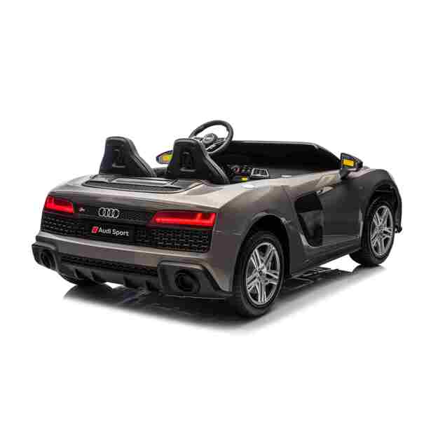 Dvivietis elektromobilis vaikams Audi Spyder R8 LIFT STRONG, pilkas
