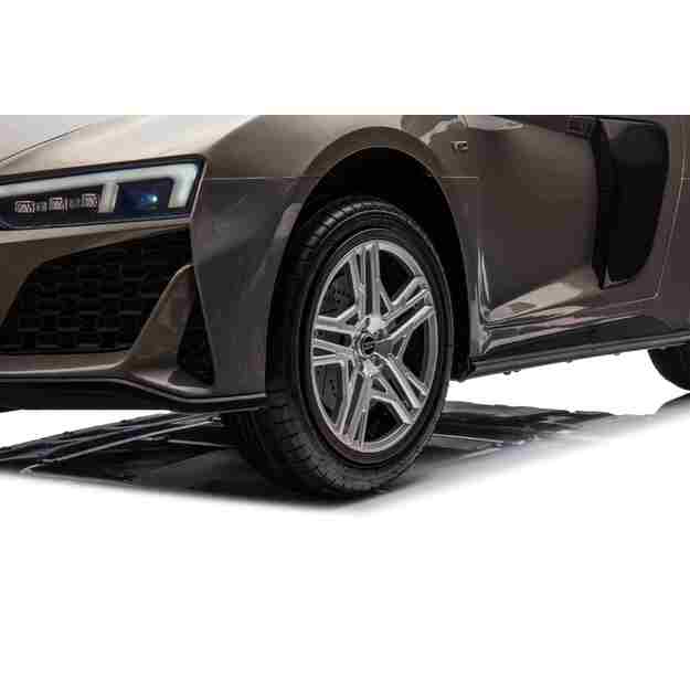 Dvivietis elektromobilis vaikams Audi Spyder R8 LIFT STRONG, pilkas