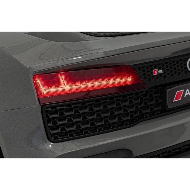 Dvivietis elektromobilis vaikams Audi Spyder R8 LIFT STRONG, pilkas