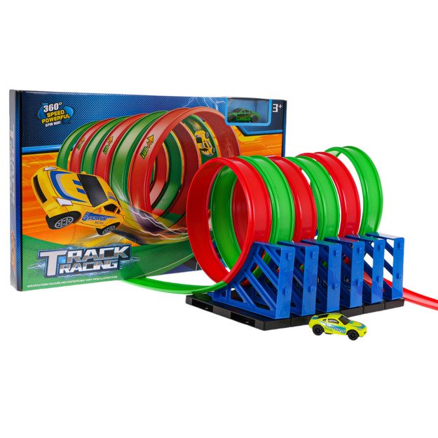 Automobilių paleidimo lenktynių trasa vaikams „Twisted Loop“