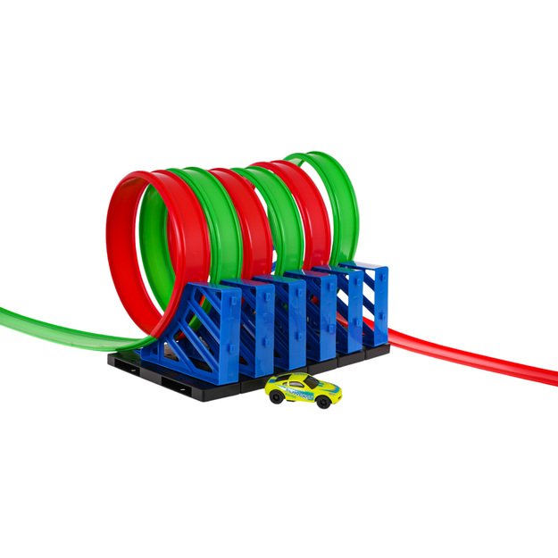 Automobilių paleidimo lenktynių trasa vaikams „Twisted Loop“