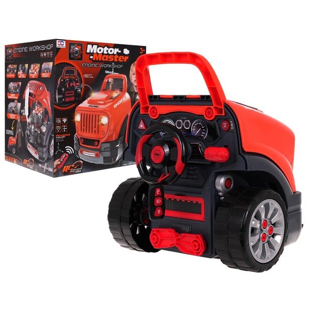 Remonto dirbtuvių sunkvežimis jaunajam mechanikui, oranžinis