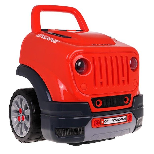 Remonto dirbtuvių sunkvežimis jaunajam mechanikui, oranžinis