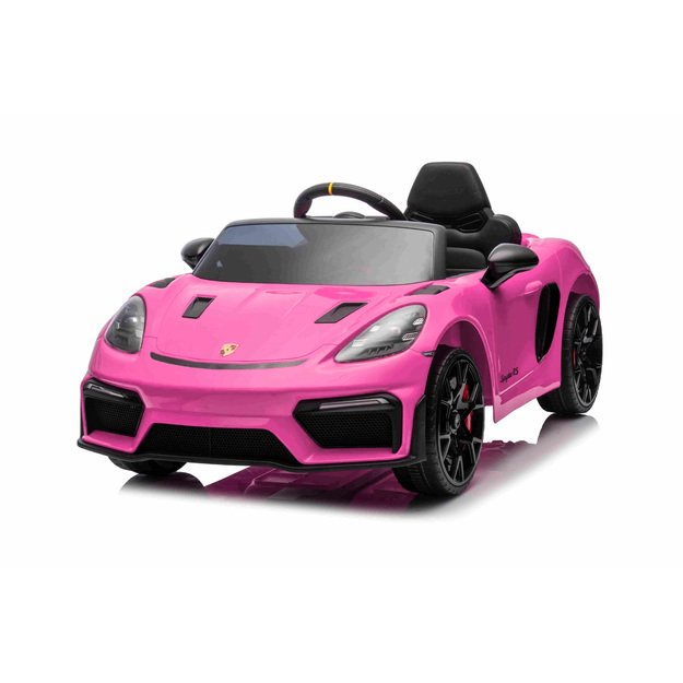 Vienvietis elektromobilis Porsche 718 Spyder RS, rožinis lakuotas