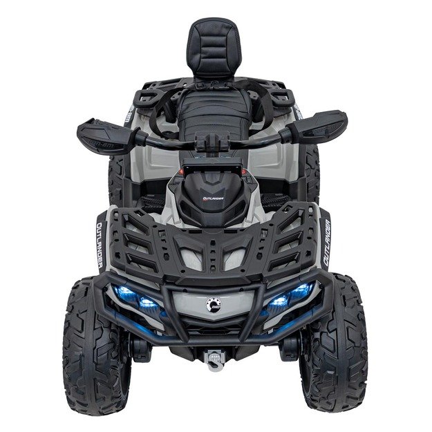 Elektrinis vienvietis keturratis Can Am Outlander ATV vaikams, pilkas