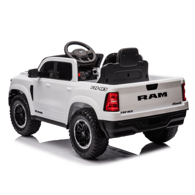 Vienvietis elektrinis džipas vaikams ZB618 Dodge Ram, baltas 23