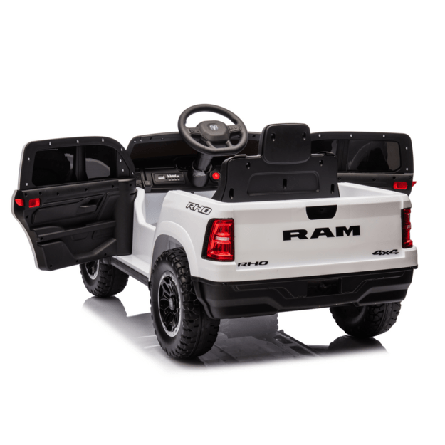 Vienvietis elektrinis džipas vaikams ZB618 Dodge Ram, baltas 16