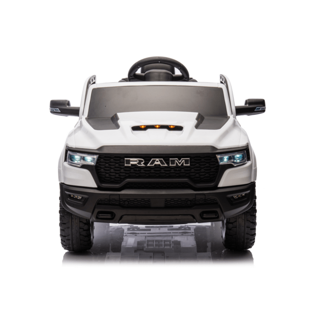 Vienvietis elektrinis džipas vaikams ZB618 Dodge Ram, baltas 5