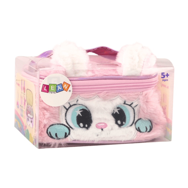 Grožio rinkinys pliušiniame dėkle „Kitty Cat Lacquers“