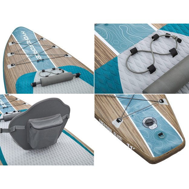 Pripučiama Hydro-Force SUP irklentė 335cmx84cmx15cm su atlošu 2in1, Bestway