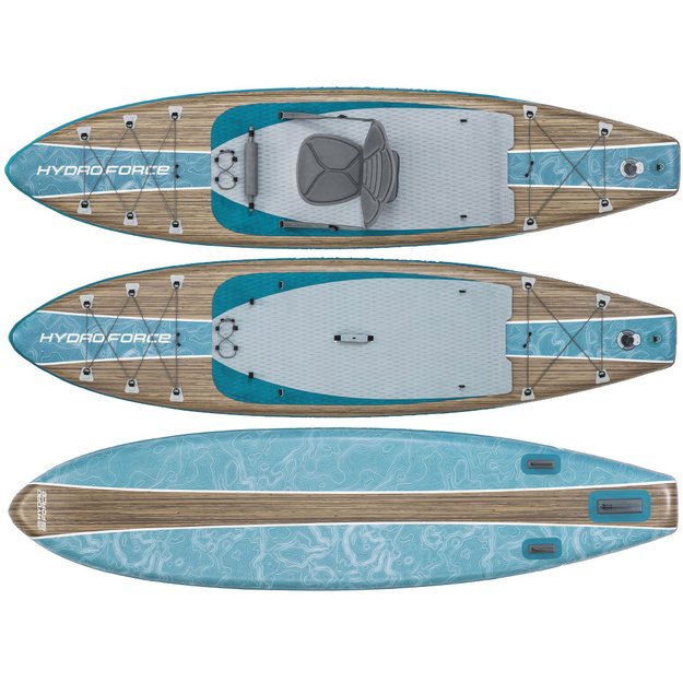 Pripučiama Hydro-Force SUP irklentė 335cmx84cmx15cm su atlošu 2in1, Bestway