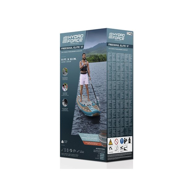 Pripučiama Hydro-Force SUP irklentė 335cmx84cmx15cm su atlošu 2in1, Bestway