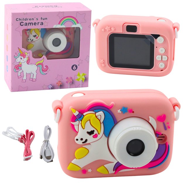 Skaitmeninis fotoaparatas vaikams „Baby Unicorn“  48Mpx HD 1080P 