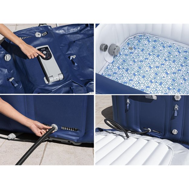 Pripučiama 4-6 asmenims sūkurinė vonia Lay-Z-Spa HAWAII su hidromasažu, Bestway