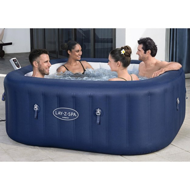 Pripučiama 4-6 asmenims sūkurinė vonia Lay-Z-Spa HAWAII su hidromasažu, Bestway