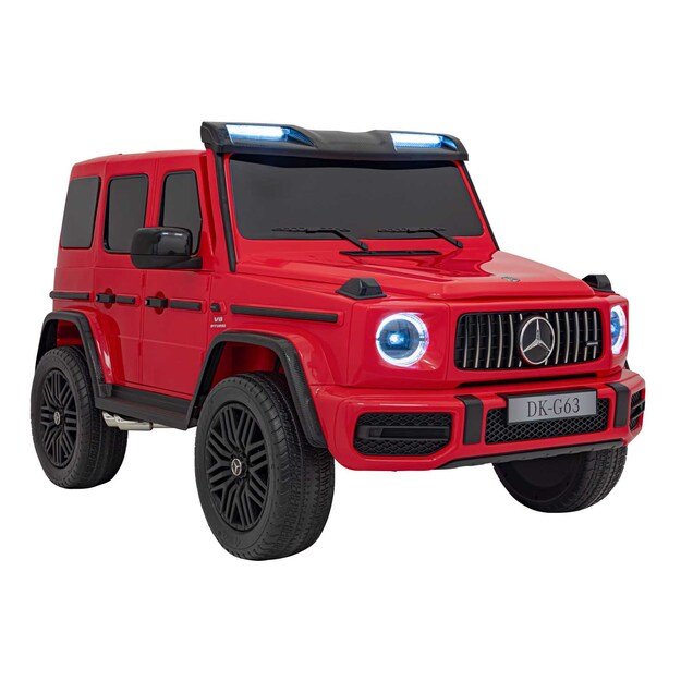 Dvivietis elektrinis džipas vaikams Mercedes Benz G63 AMG XXL STRONG, raudonas