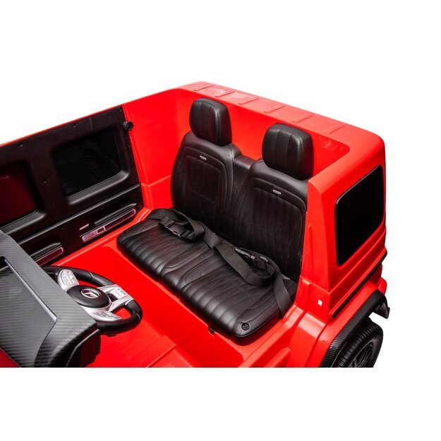 Dvivietis elektrinis džipas vaikams Mercedes Benz G63 AMG XXL STRONG, raudonas