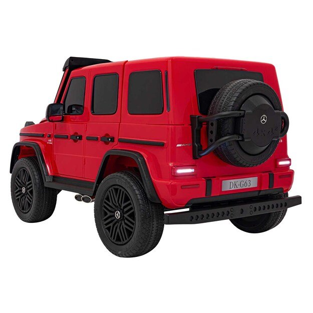 Dvivietis elektrinis džipas vaikams Mercedes Benz G63 AMG XXL STRONG, raudonas
