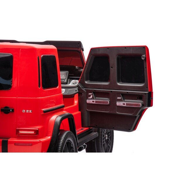 Dvivietis elektrinis džipas vaikams Mercedes Benz G63 AMG XXL STRONG, raudonas