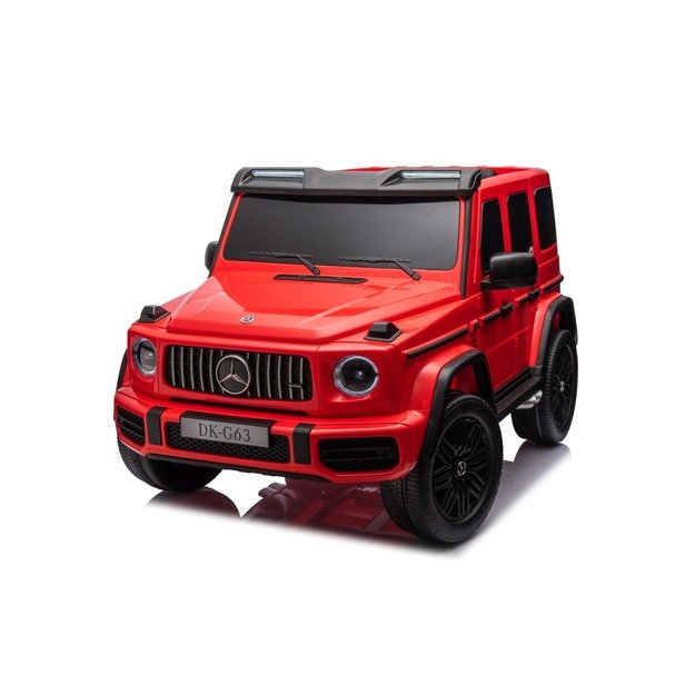 Dvivietis elektrinis džipas vaikams Mercedes Benz G63 AMG XXL STRONG, raudonas