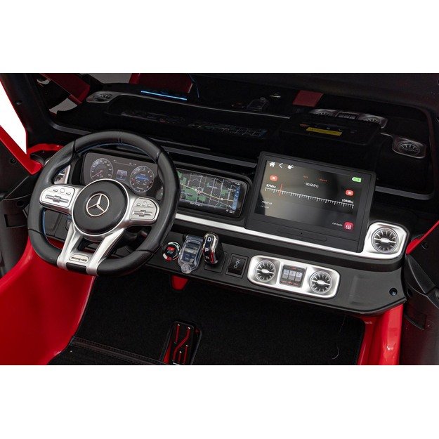 Dvivietis elektrinis džipas vaikams Mercedes Benz G63 AMG XXL STRONG, raudonas
