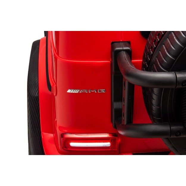 Dvivietis elektrinis džipas vaikams Mercedes Benz G63 AMG XXL STRONG, raudonas
