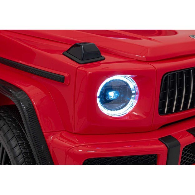 Dvivietis elektrinis džipas vaikams Mercedes Benz G63 AMG XXL STRONG, raudonas