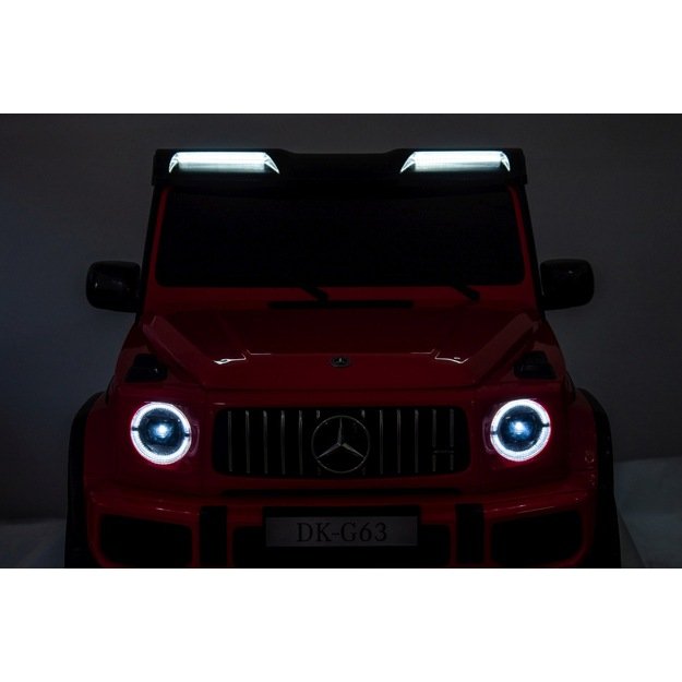 Dvivietis elektrinis džipas vaikams Mercedes Benz G63 AMG XXL STRONG, raudonas