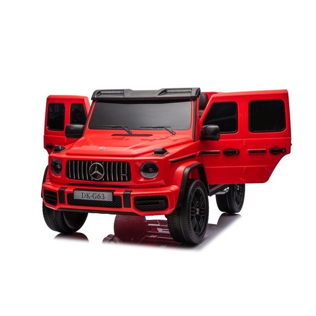Dvivietis elektrinis džipas vaikams Mercedes Benz G63 AMG XXL STRONG, raudonas
